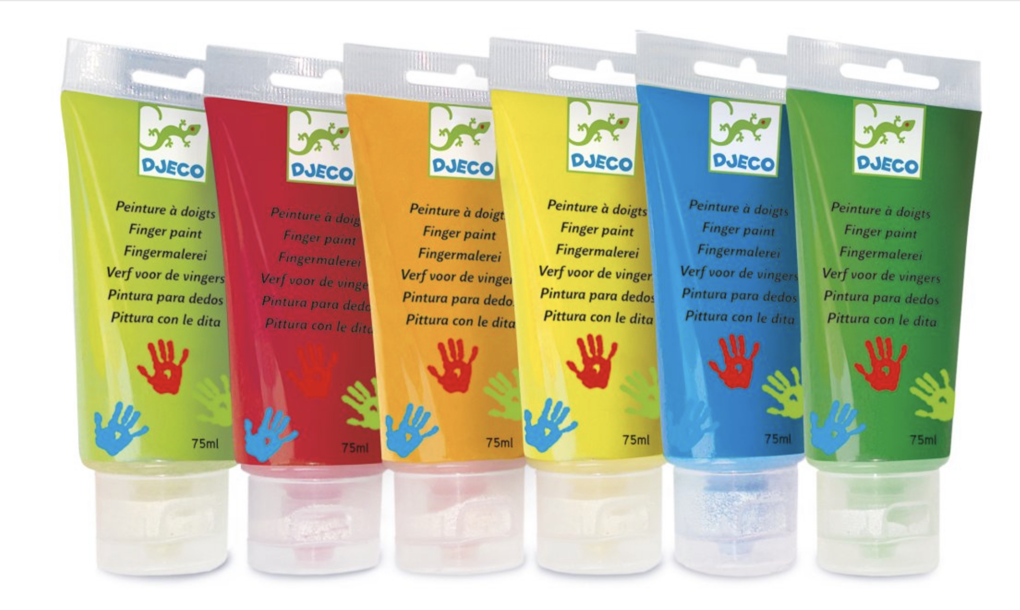 Prstové barvy v tubě pastelové