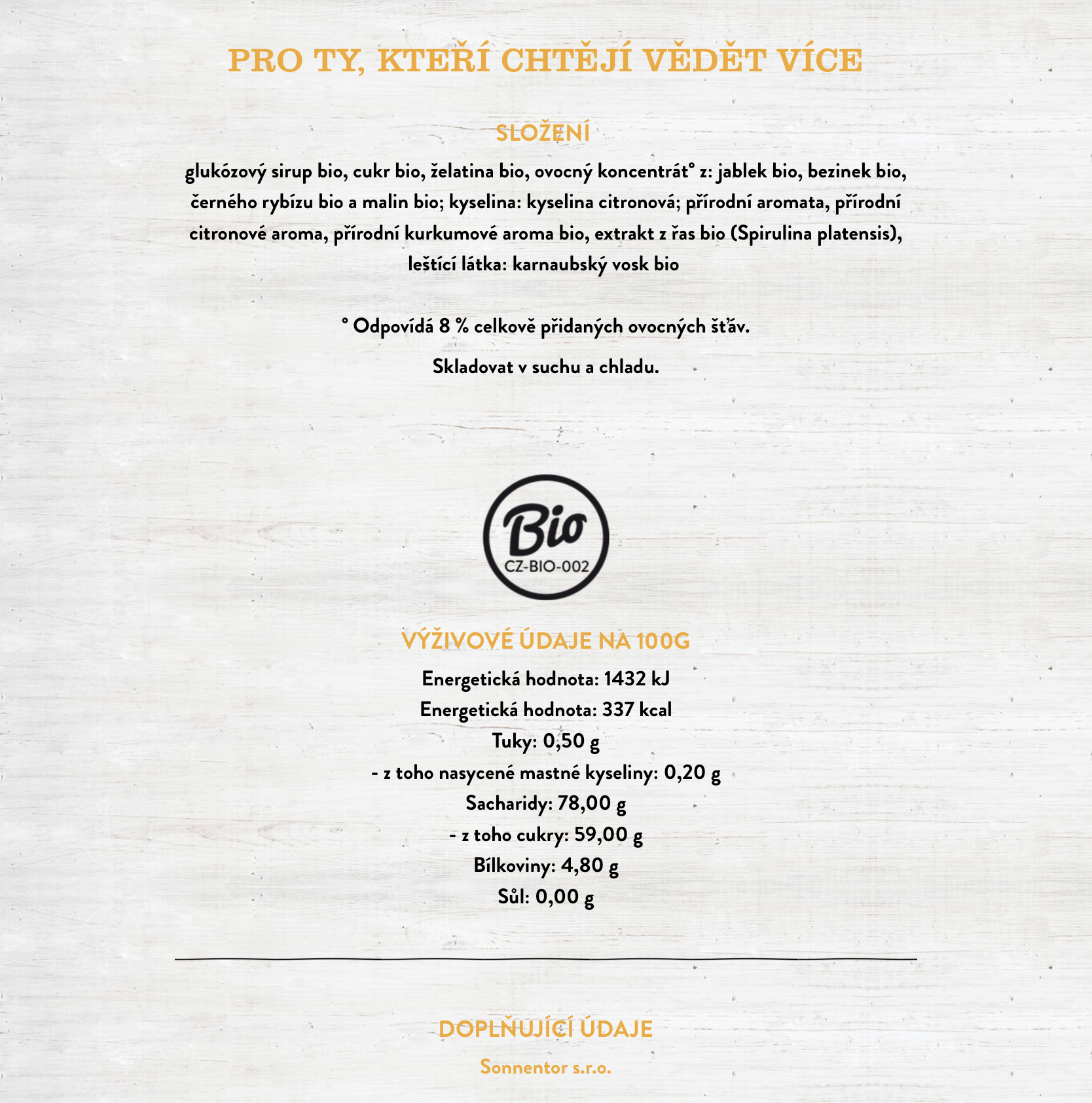 Gumoví medvídci BIO 1kg