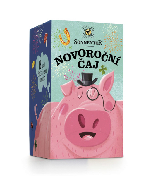 Novoroční čaj bylinný čaj bio porcovaný 32,4g