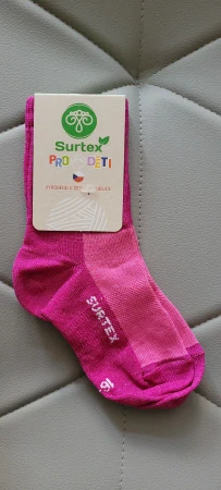 Merino ponožky SURTEX - léto 70% merina volný lem
