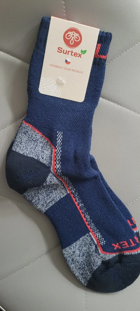 Merino ponožky dospělé SURTEX - zima 90% merina