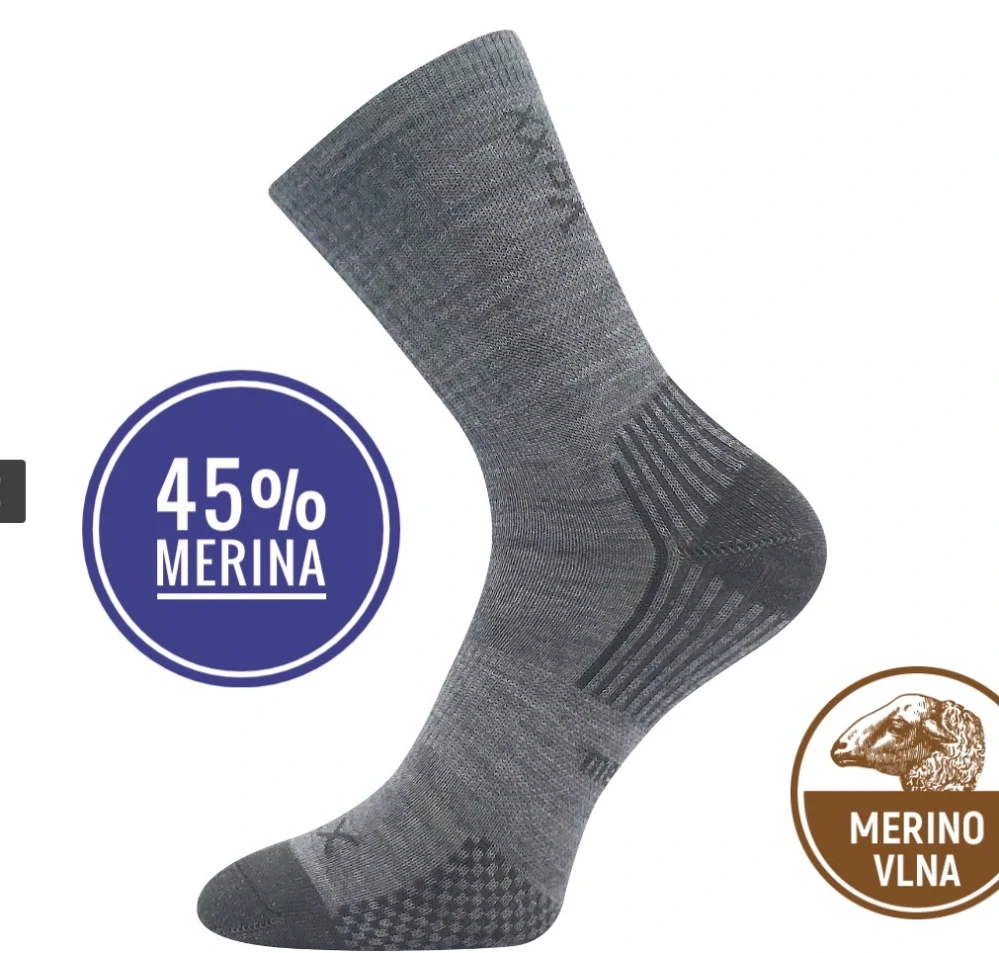 Ponožky dětské slabé z merino 45% OPTIMALIK s ionty stříbra