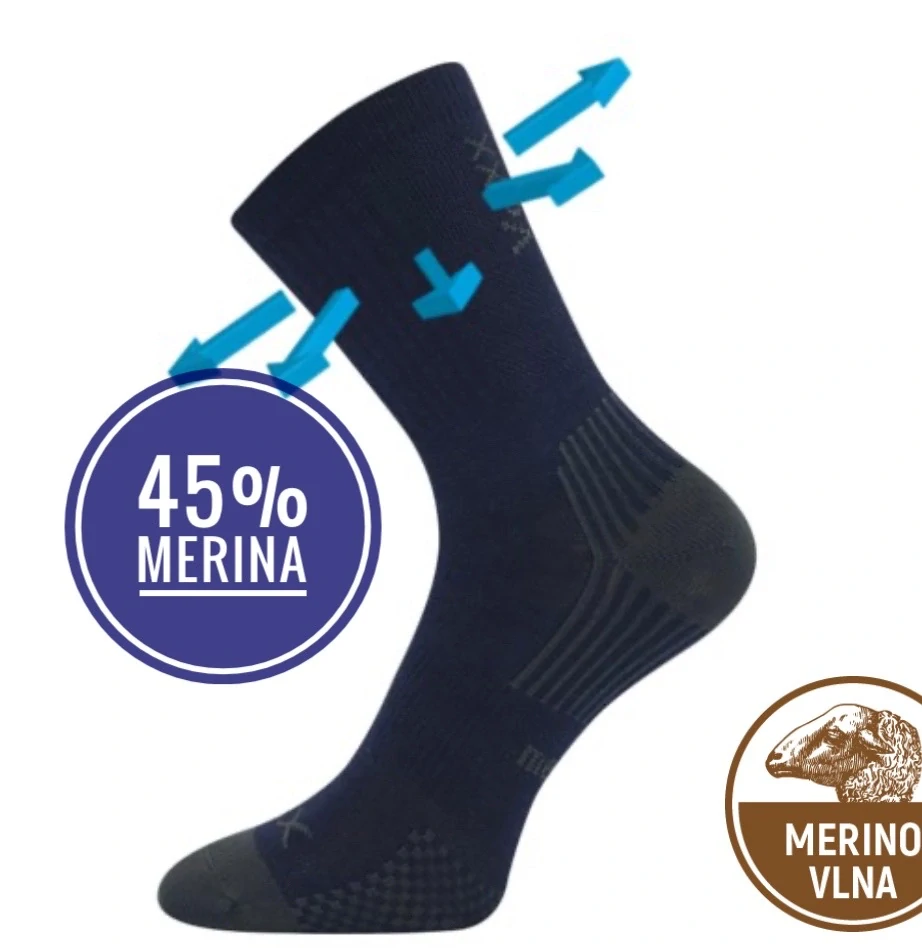 Ponožky dětské slabé z merino 45% OPTIMALIK s ionty stříbra