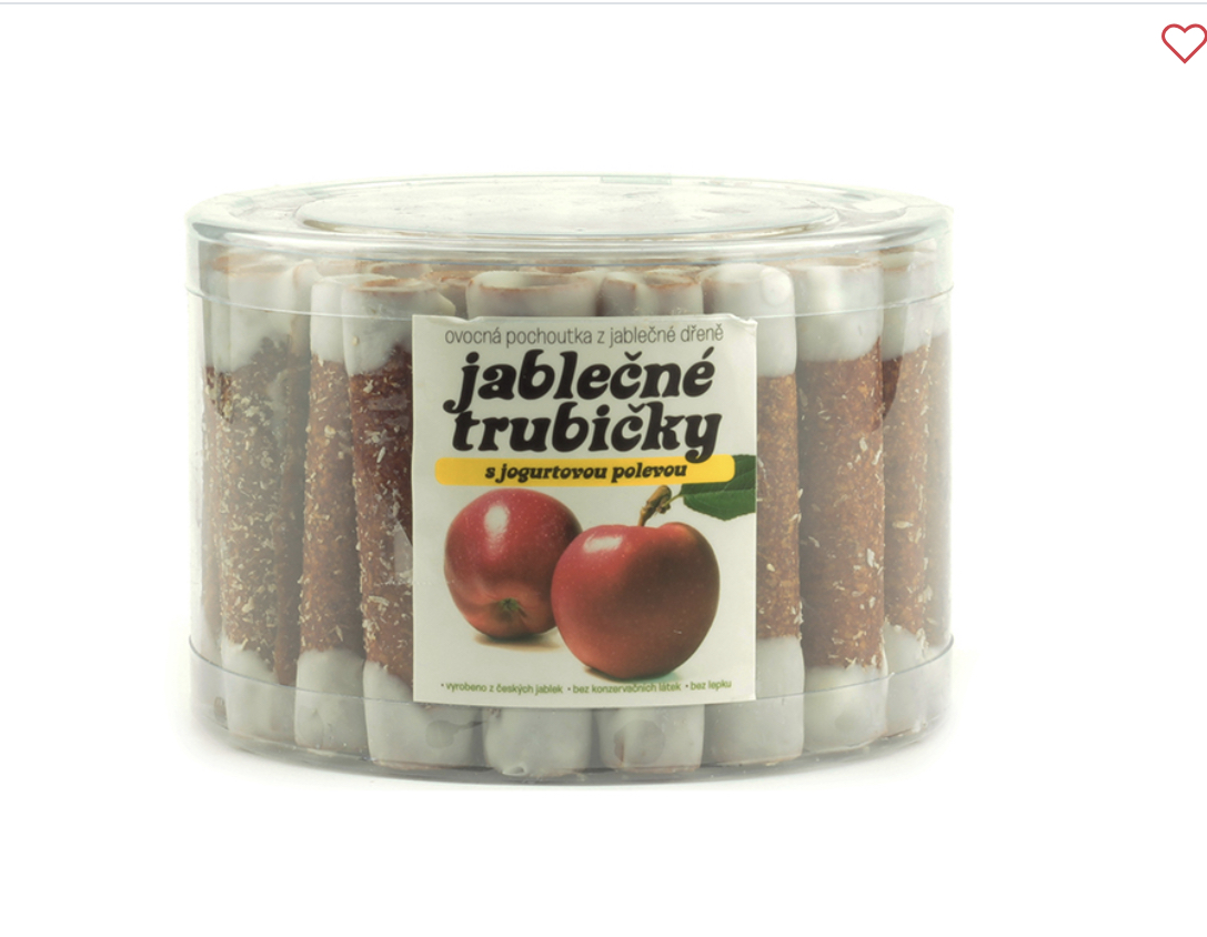 Jablečné trubičky s jogurtovou polevou
