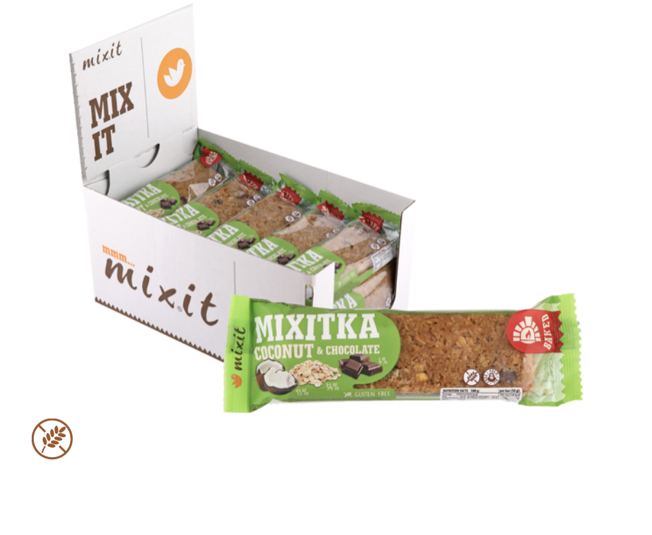 Mixitka BEZ LEPKU - Kokos + čokoláda 50g