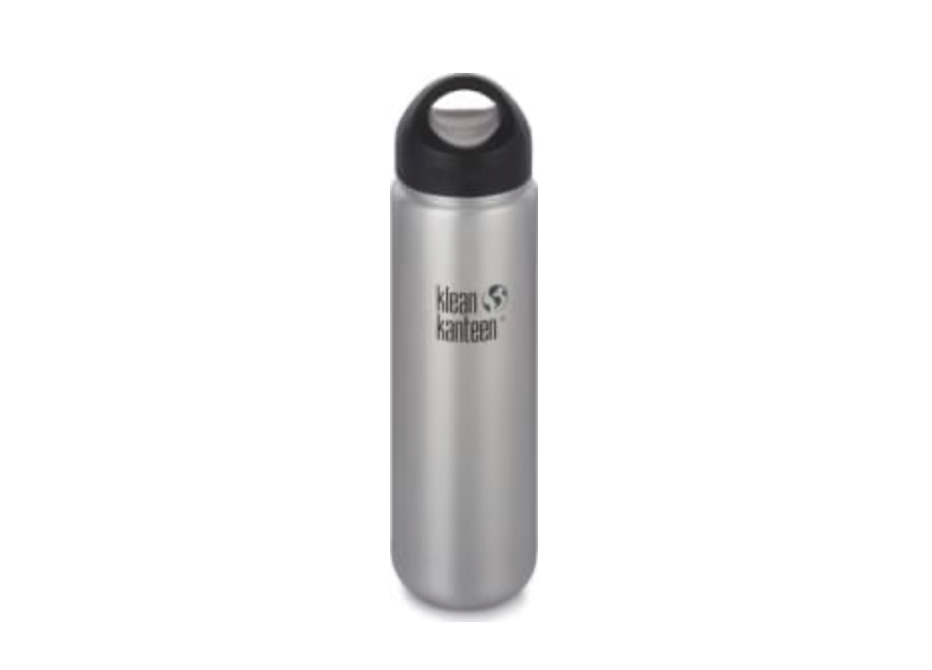 Nerezová lahev Klean Kanteen Wide w/Wide Loop Cap - brushed stainless 800 ml