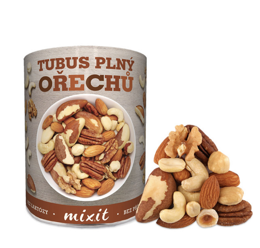 Tubus plný ořechů 400g