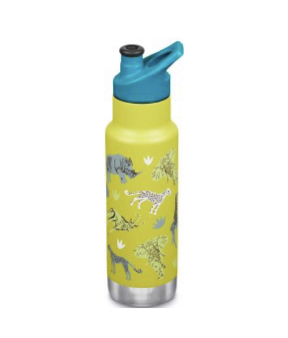 Dětská nerezová termolahev Klean Kanteen Insulated Kid Classic Narrow w/Kid Sport Cap - SAFARI 355ml