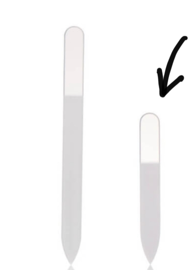 Skleněný pilníček malý 9cm