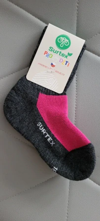 Merino ponožky - zima 70% merina volný lem