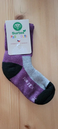 Merino ponožky SURTEX - zima 70% merina volný lem