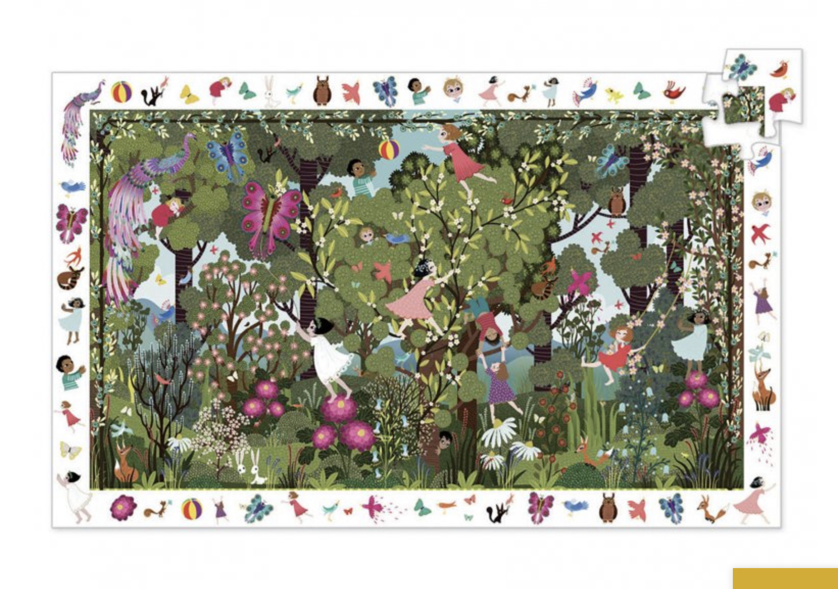 DJECO Vyhledávací puzzle Hrátky v zahradě