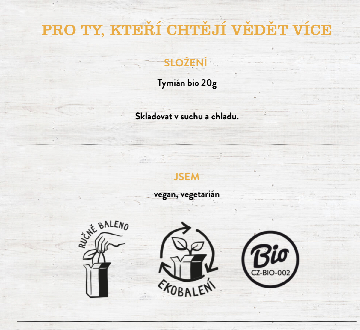 Tymián BIO 20g