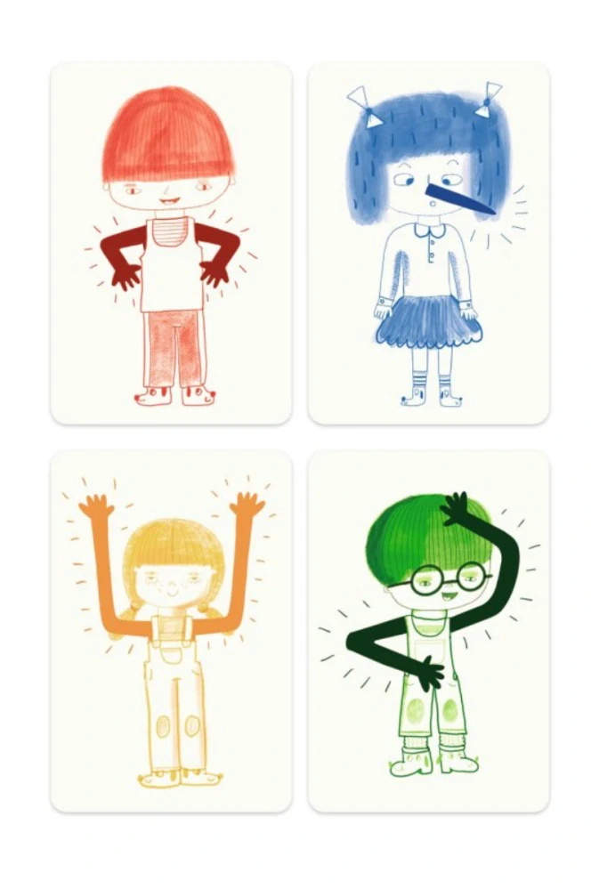 Kidimime hra - karty