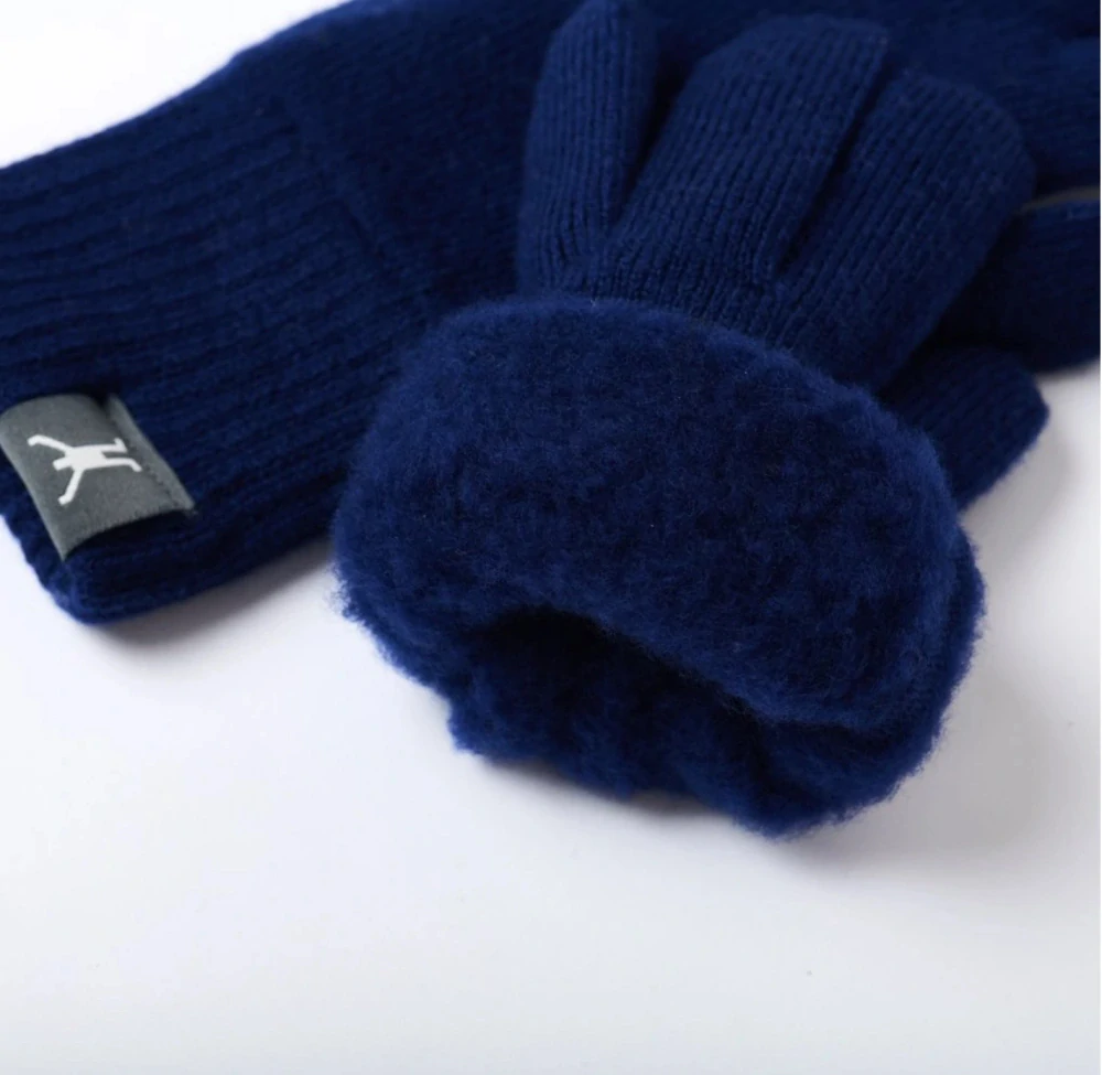 Rukavice Lamond Heavy 98% Merino modrá