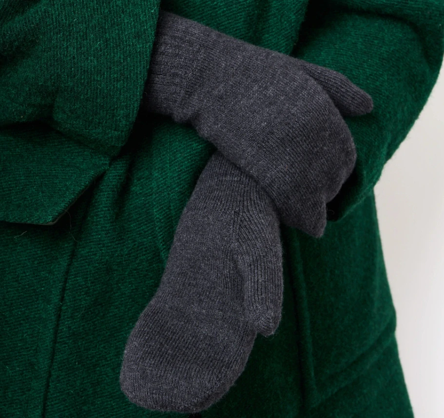 Palčáky dospělé rukavice Baldur 98% Merino antracit