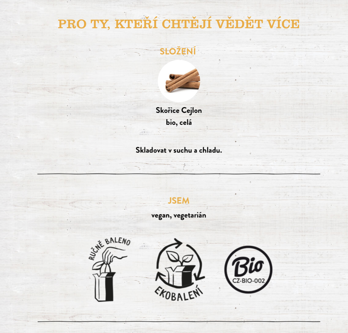 Skořice cejlon celá BIO 18g