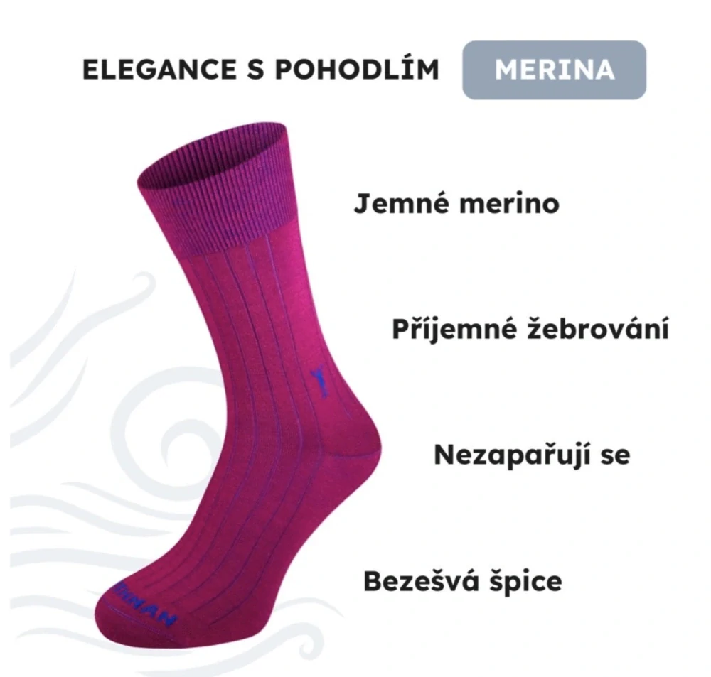 Northman 60%merina DINO 4ks - barevný mix