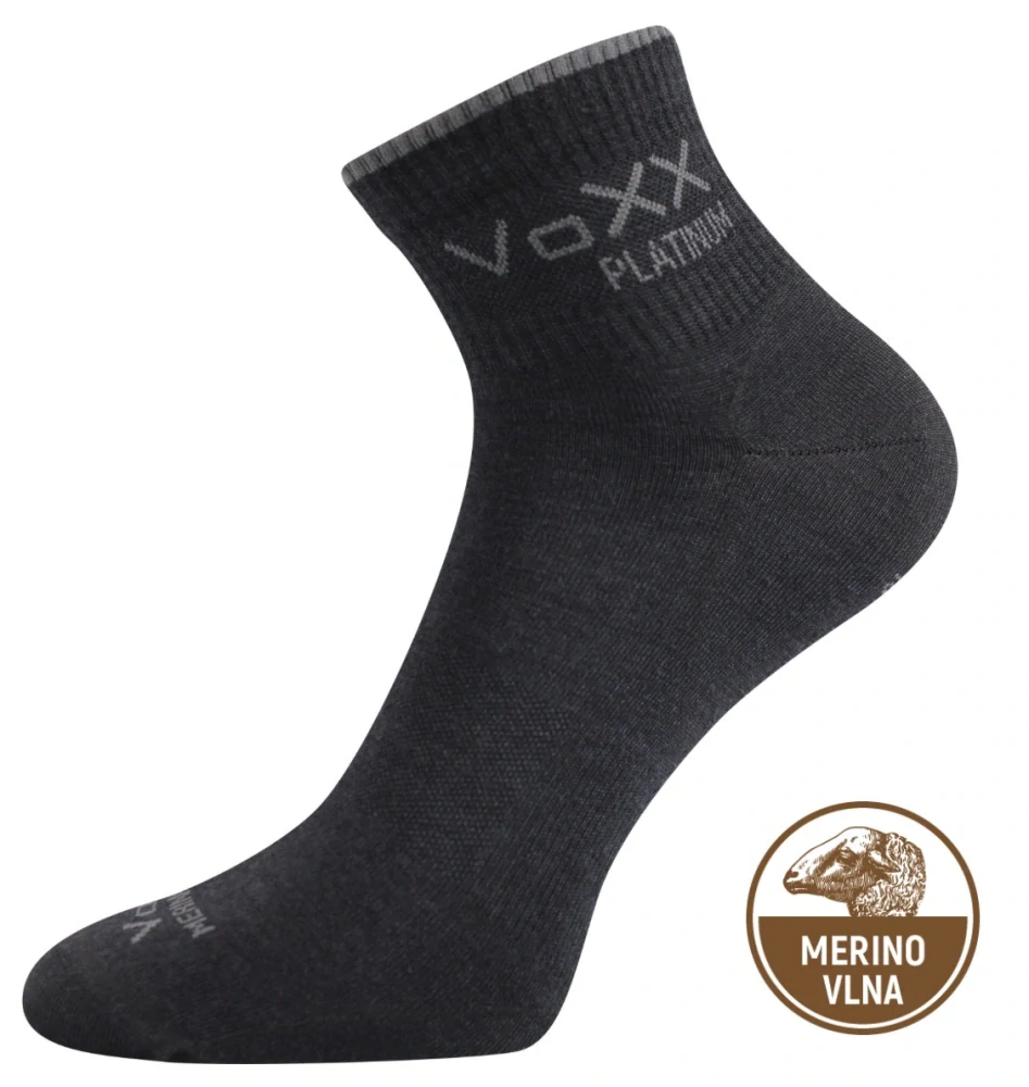 Radik merino 80% tenke se stříbrem - černá