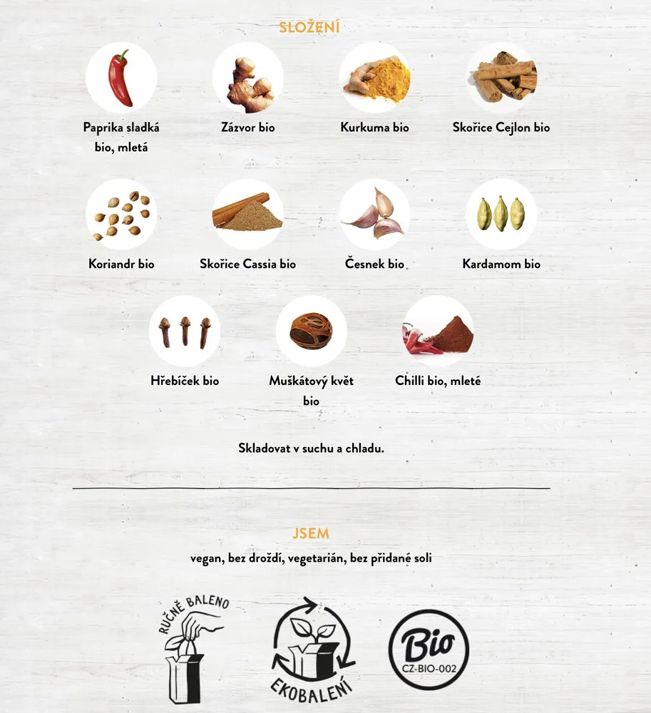 Tandoori masala koření BIO 32g