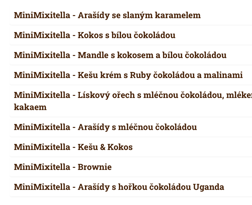 Dárková sada minimixitel 9ks 225g