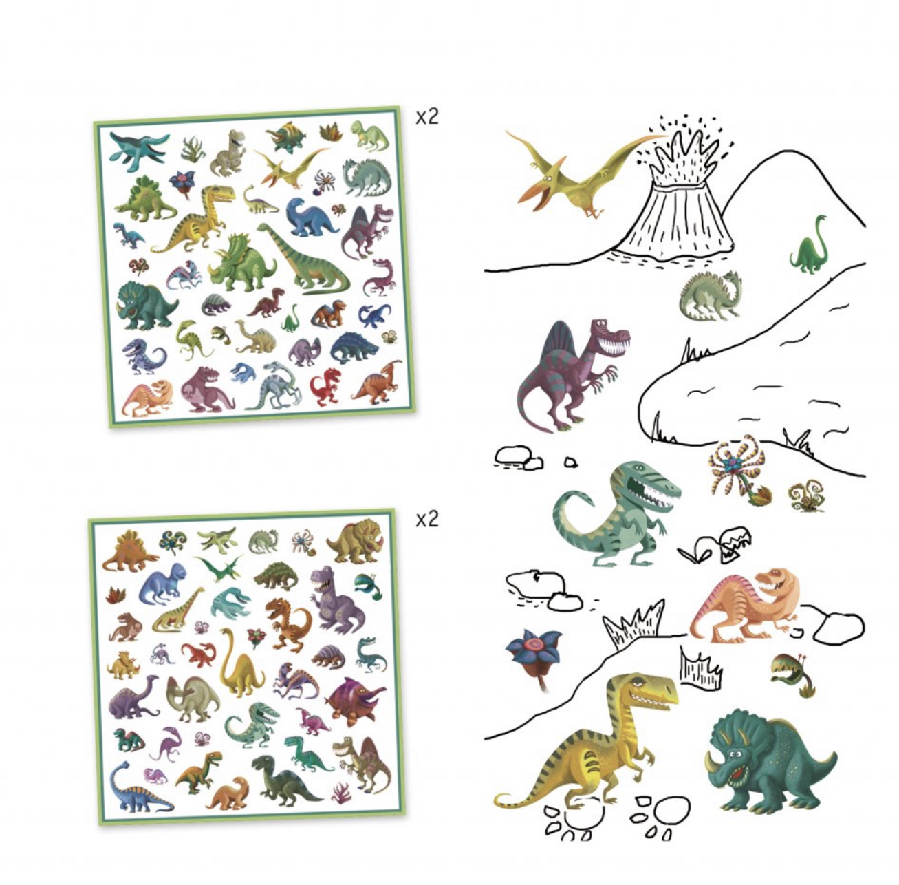 Samolepky 160ks - Dinosauři