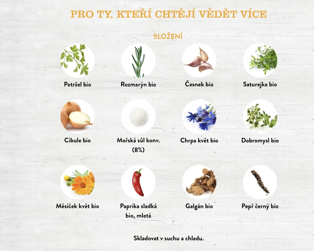 Selské koření na brambory BIO 18g