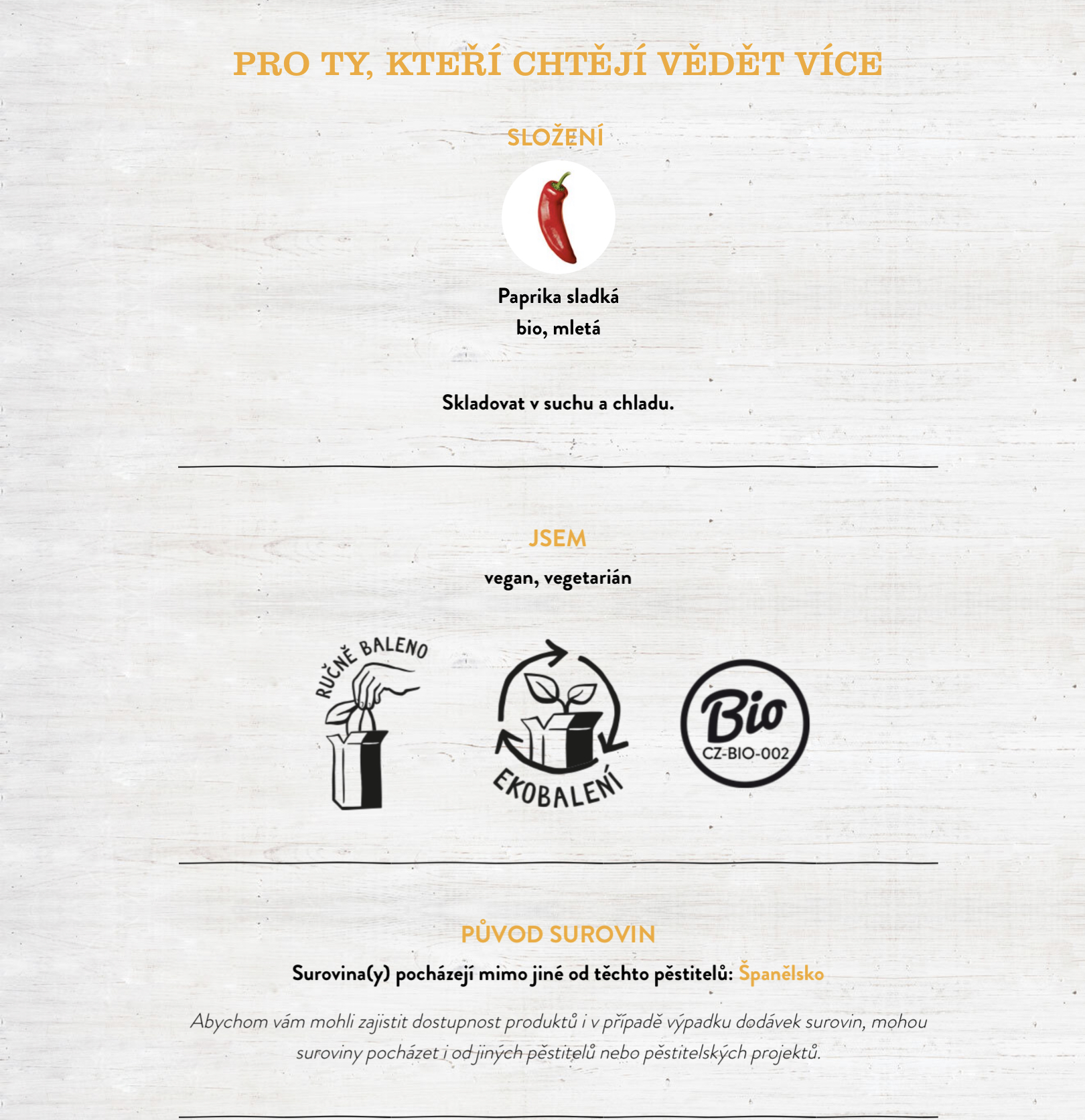 Paprika sladká BIO mletá 50g