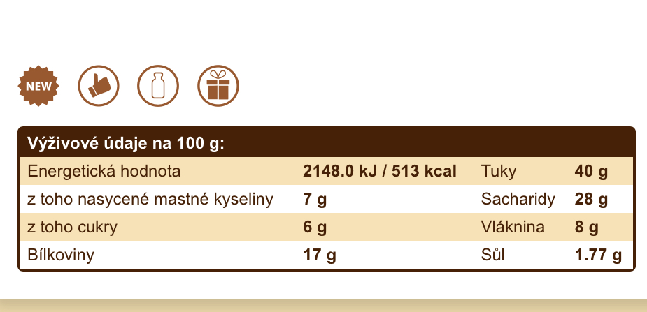 Oříšky z pece - lanýž a barevný pepř 160g