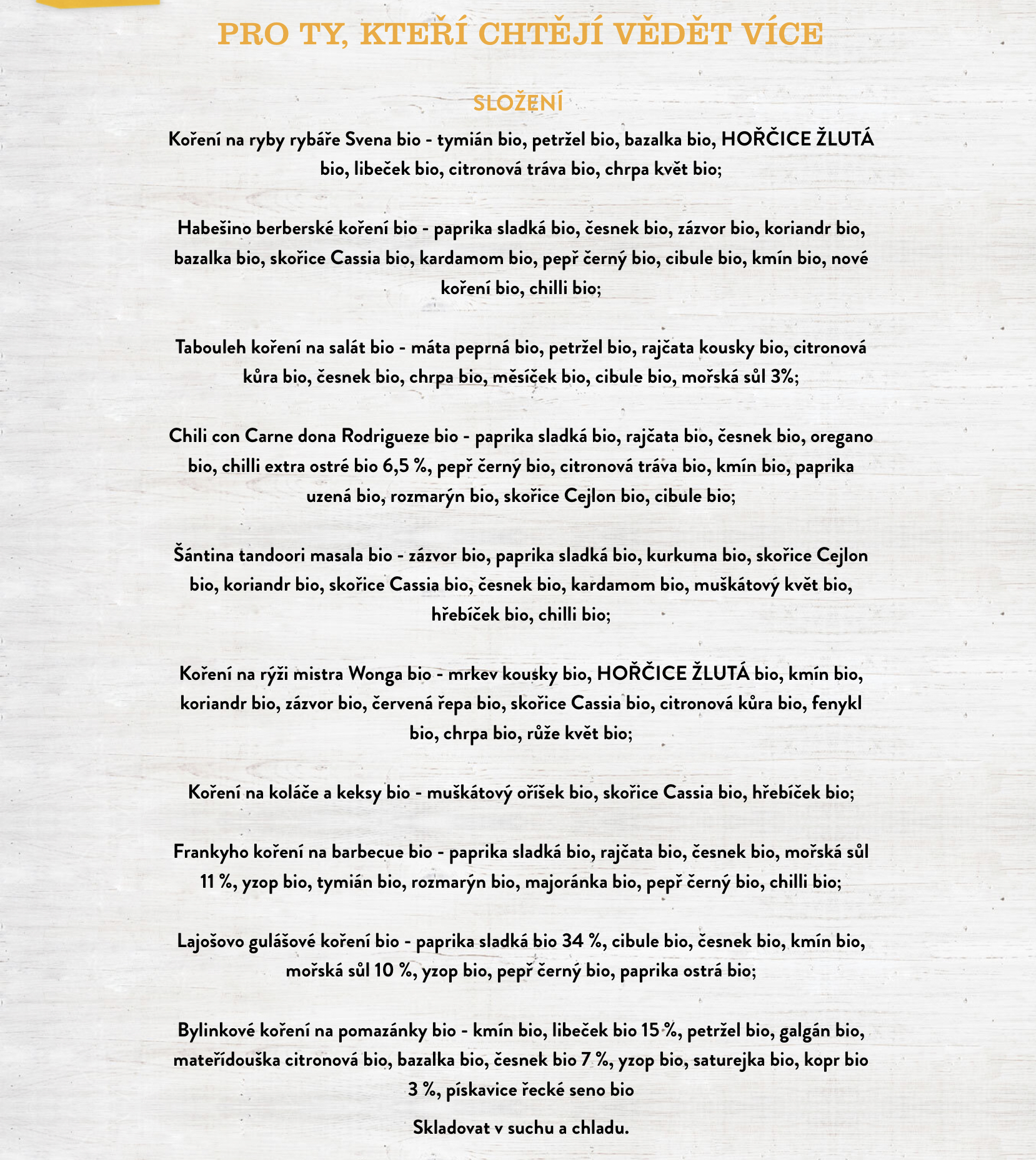 S kořením kolem světa - poznávací sada BIO 50g