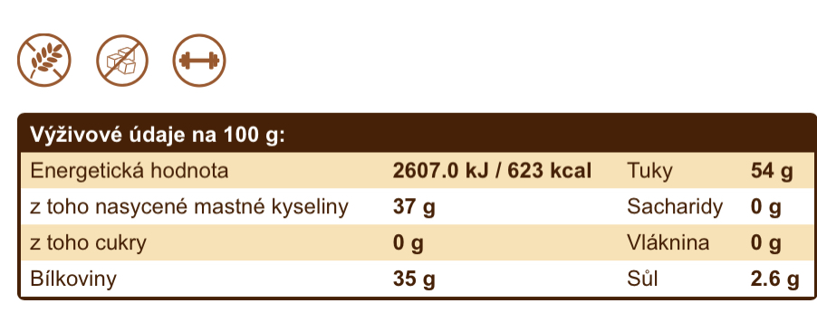 Křupavý kozí sýr Sušený sýr 80g