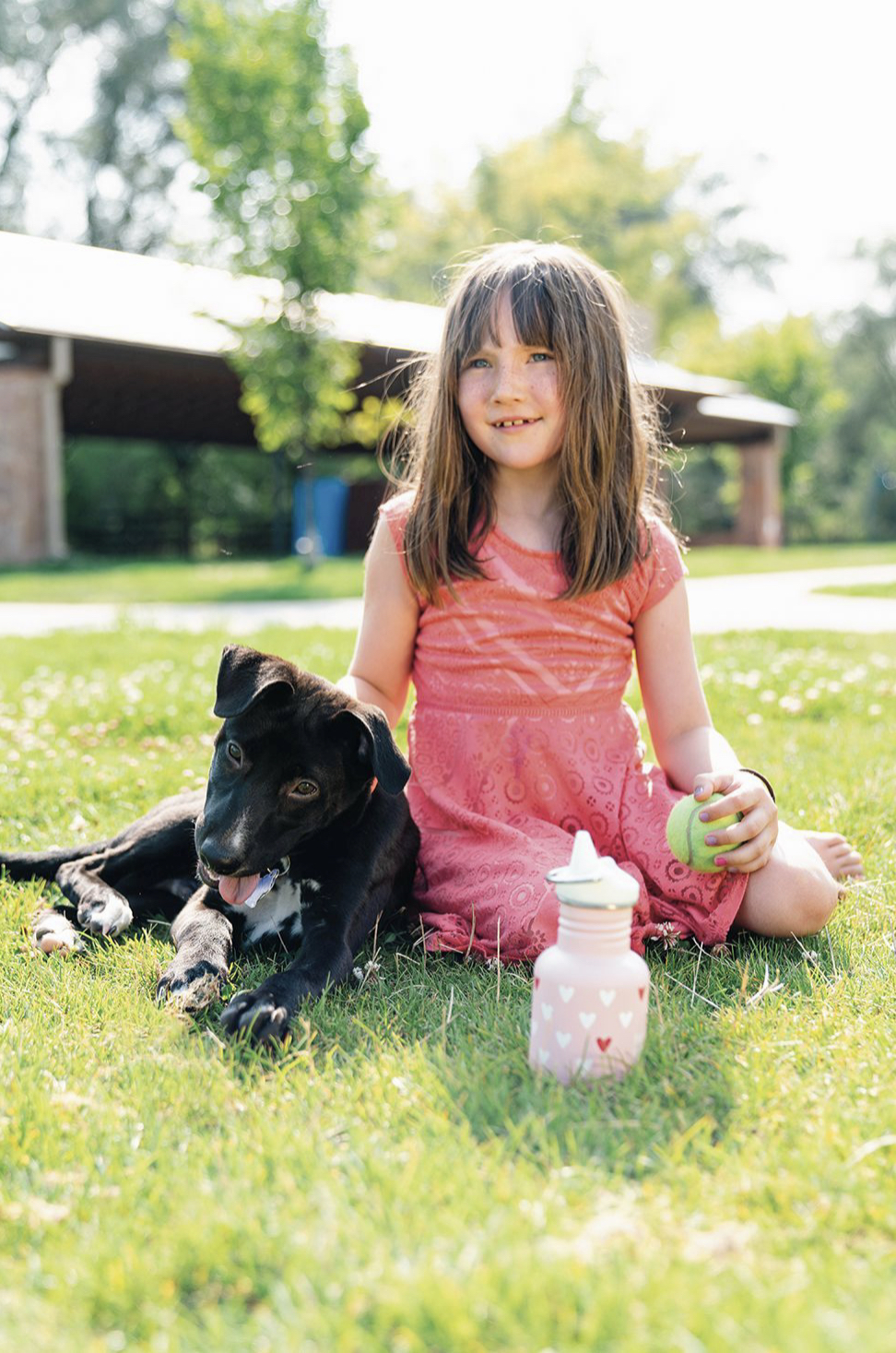 Dětská nerezová lahev Klean Kanteen Kid Classic w/Kid Sippy Cap - millennil hearts matte 355 ml