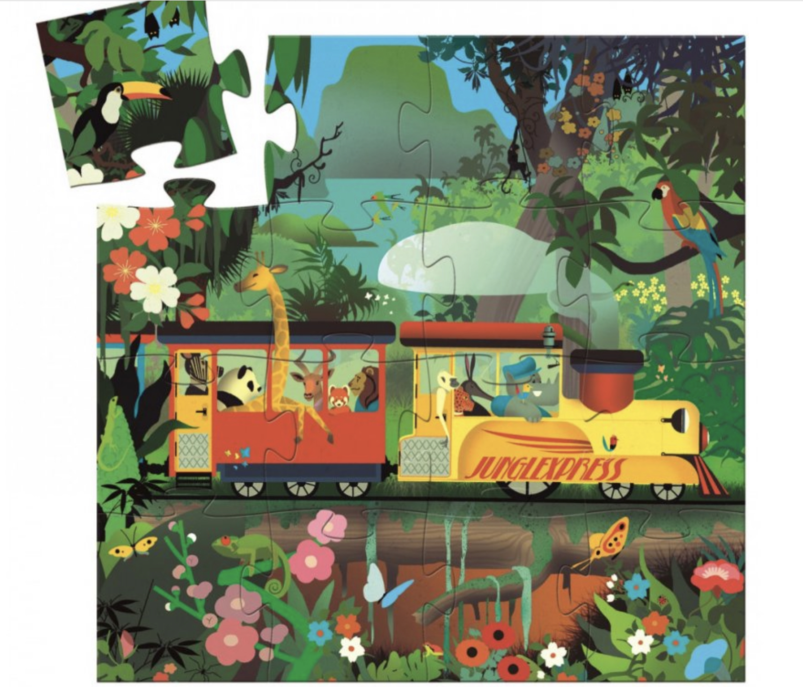 Puzzle Lokomotiva - 16 dílků