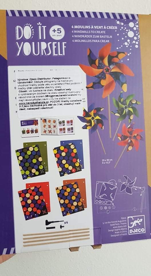 DIY Puntíkové větrníky k dotvoření