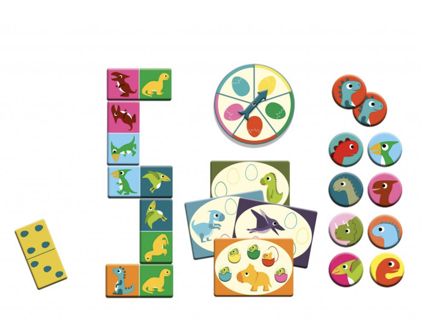 Bingo, pexeso a domino Dinosauři