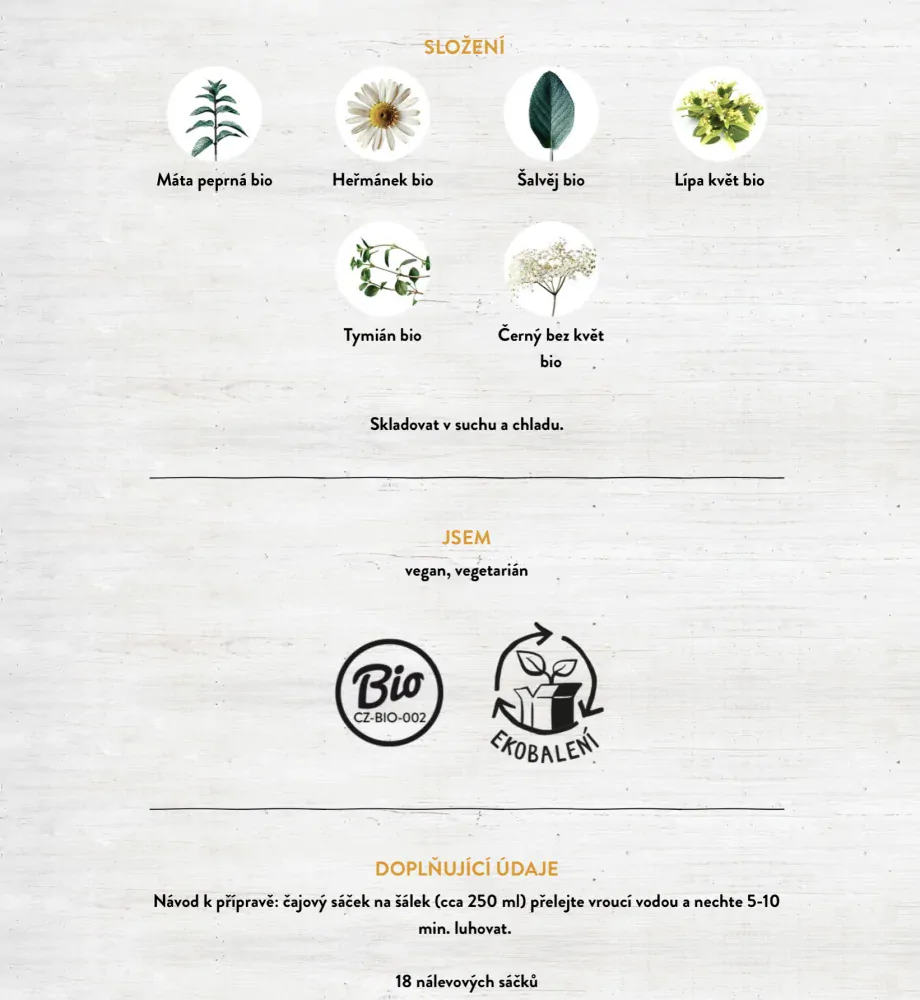 Kuc - kuc porcovaný BIO čaj 27g