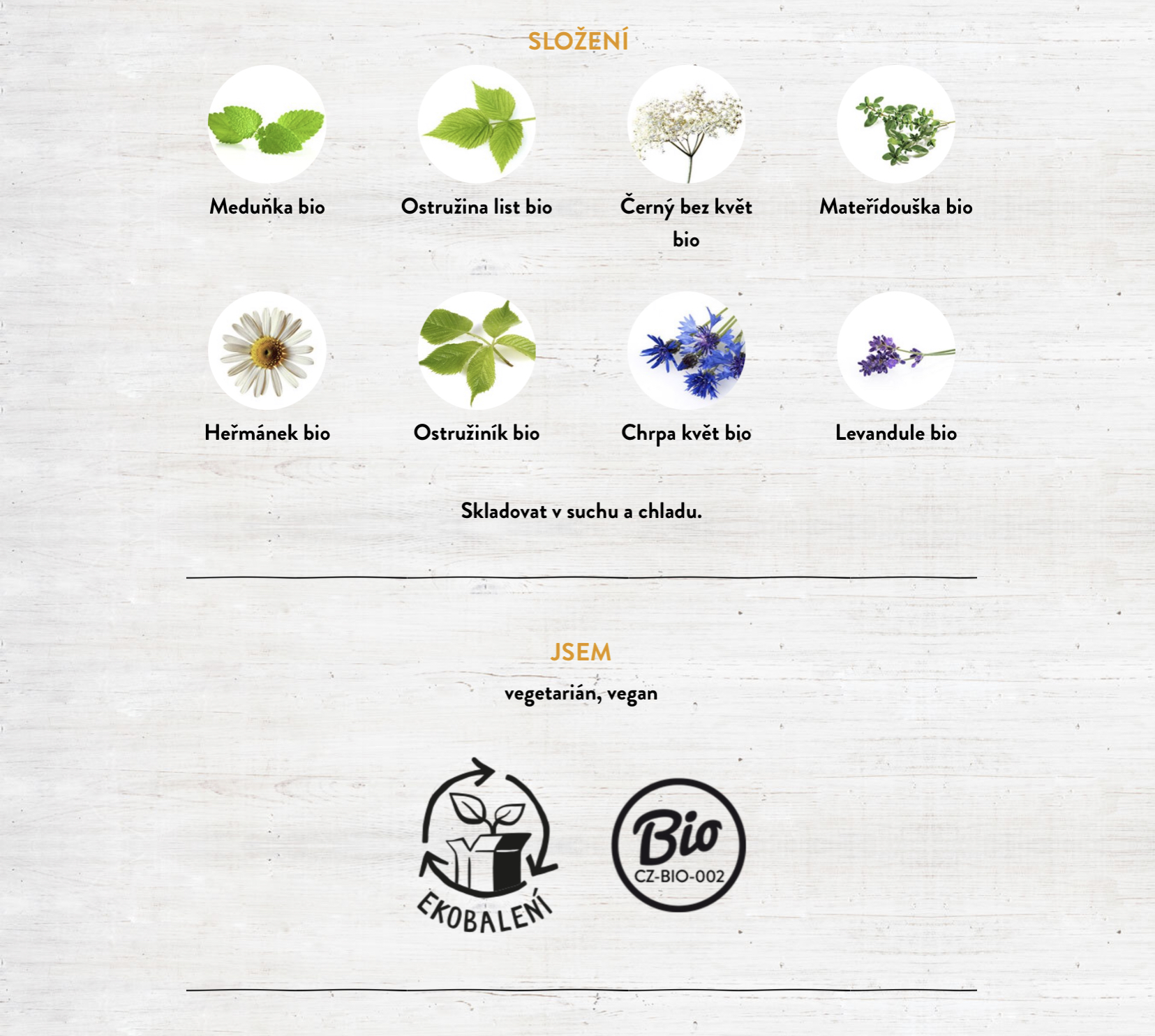 Na kutě bylinná směs BIO čaj porcovaný 28,8g