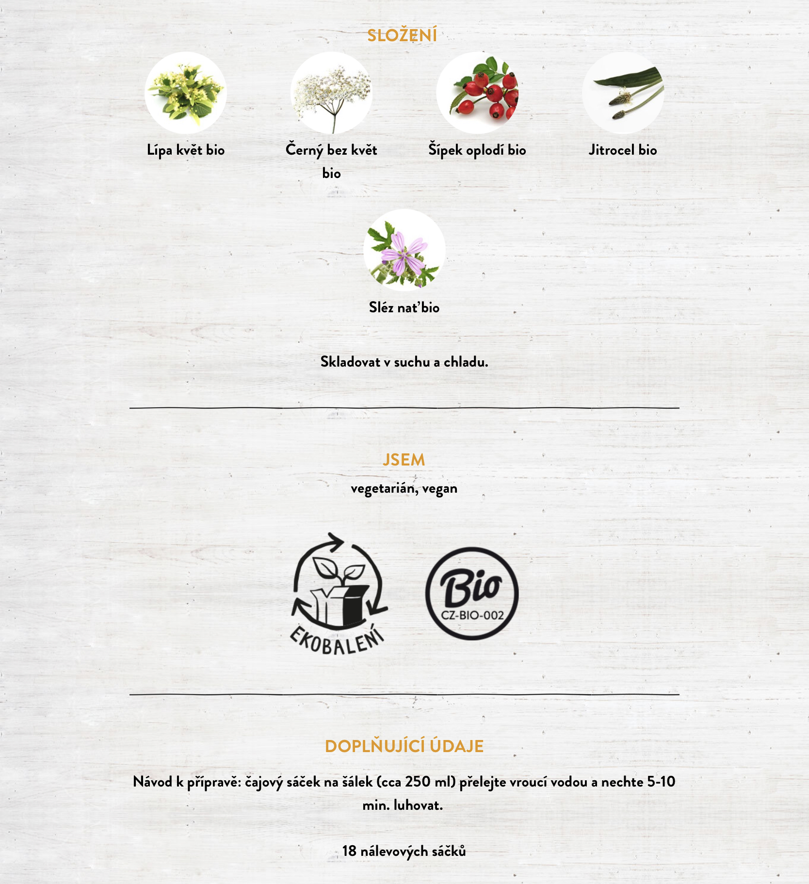 Knedlík v krku čaj bylinkový  BIO 27g