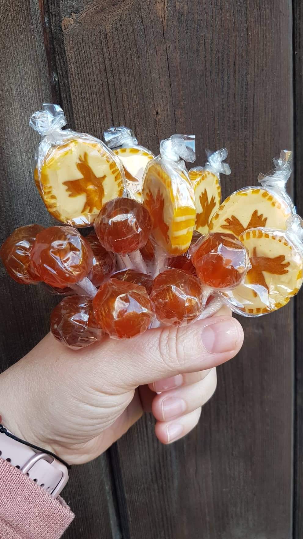 Lízátko javorové kulička - Natural 8g