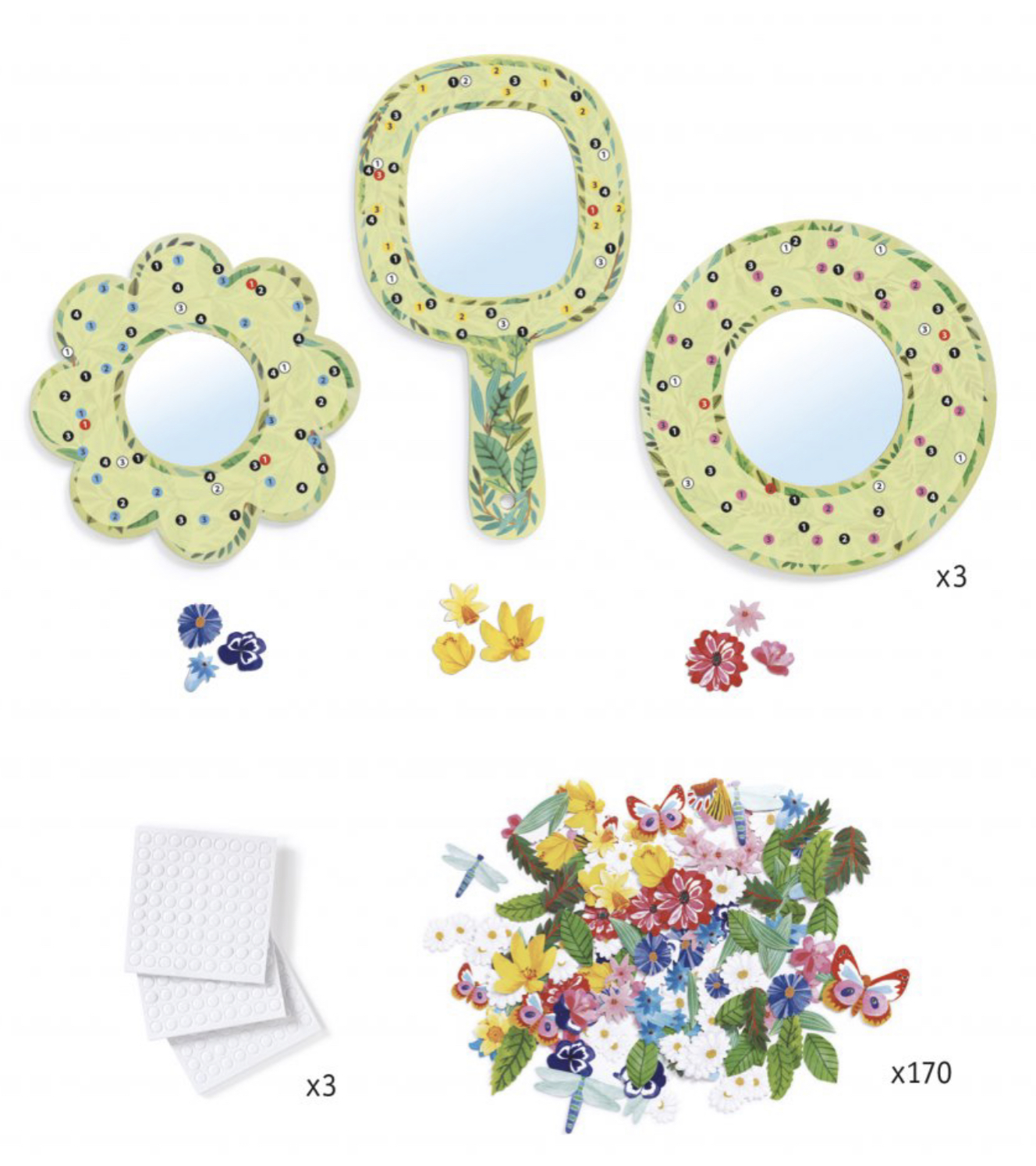 DIY Květinová zrcátka  