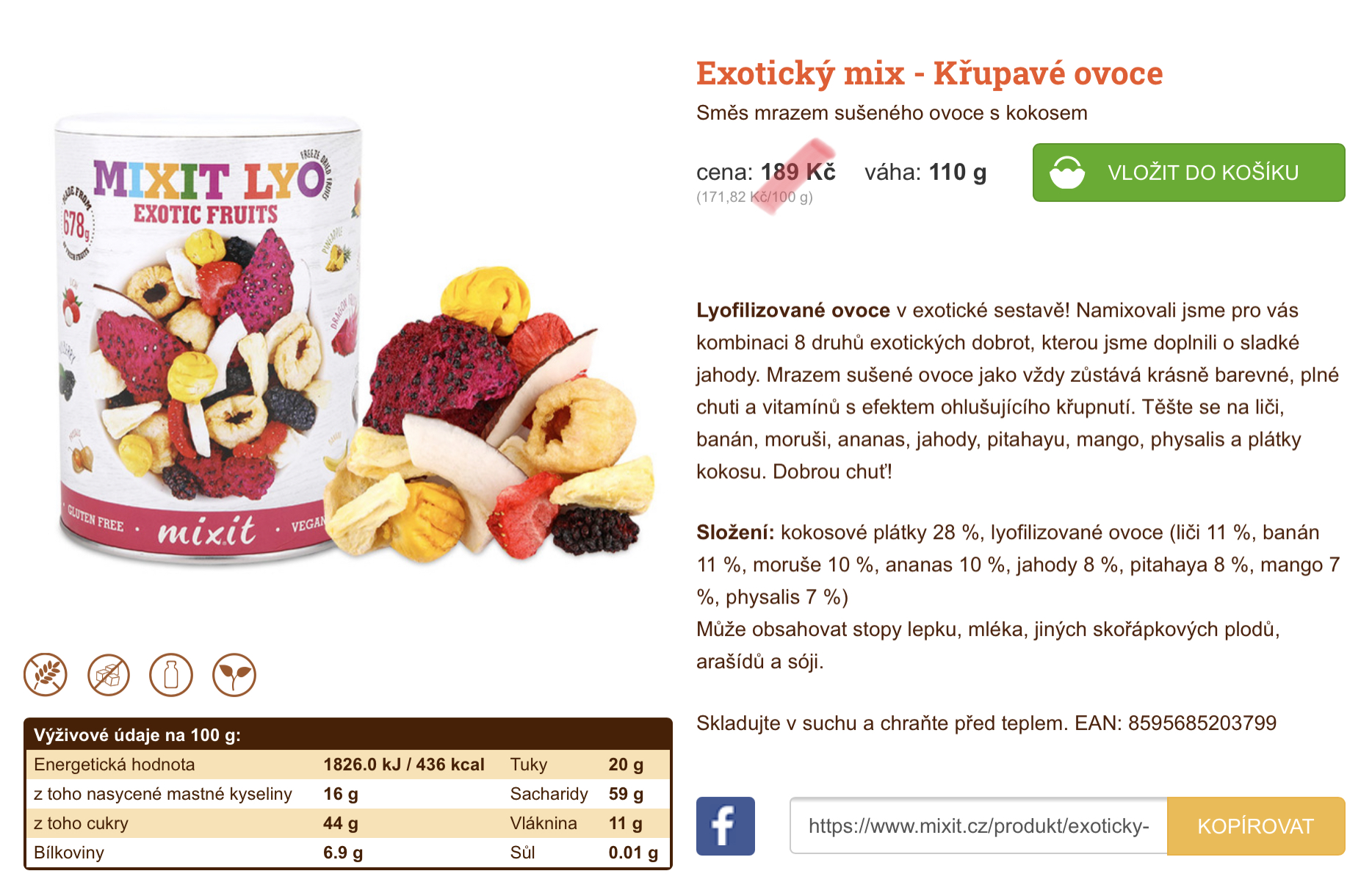 Exotický mix 110g