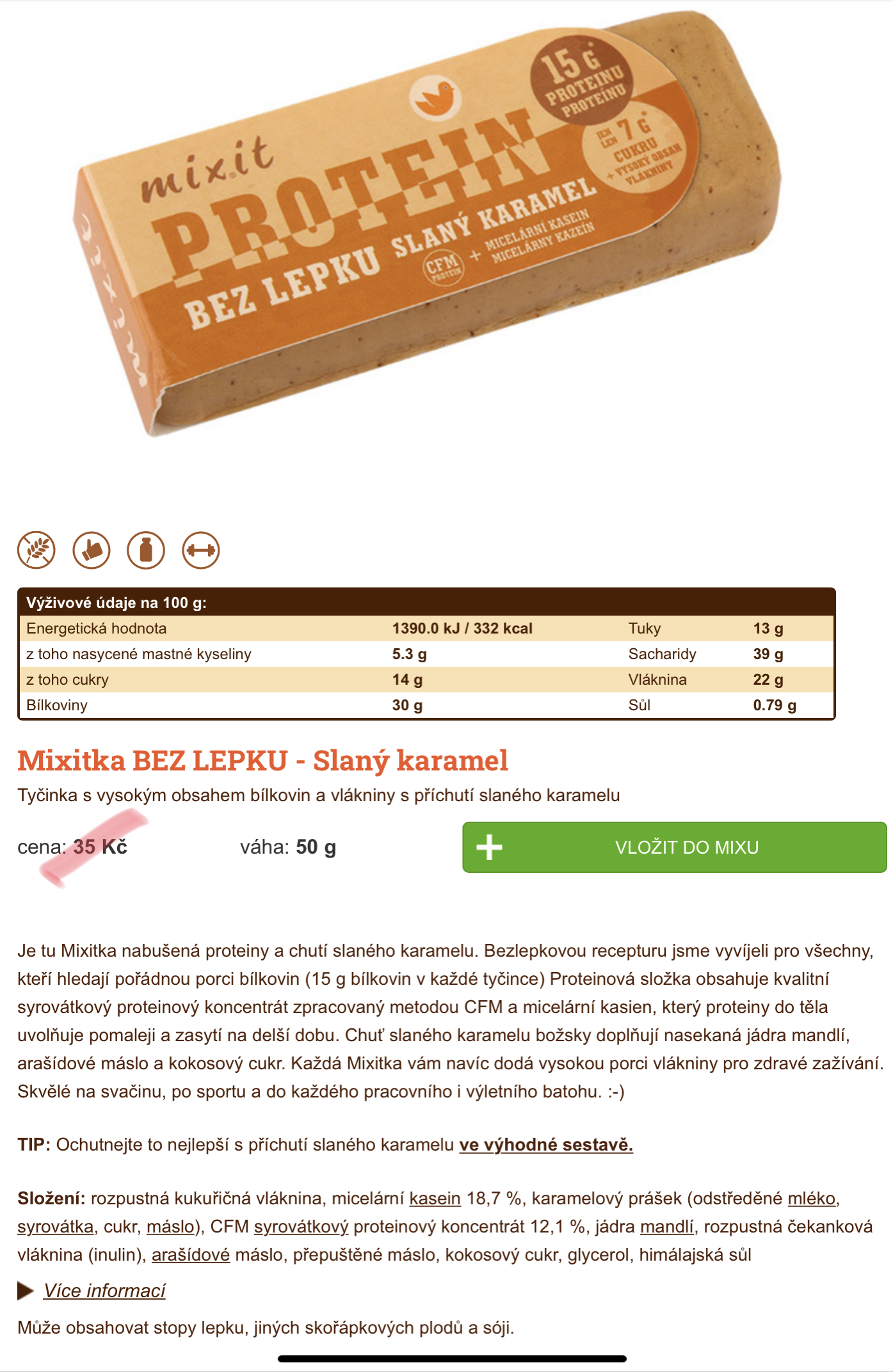 Mixitka Slaný karamel 50g