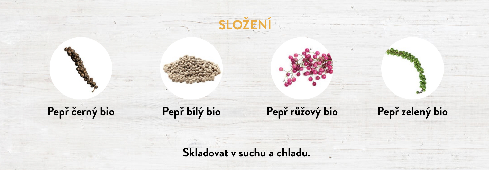 Pepř barevný celý, Bio 50g