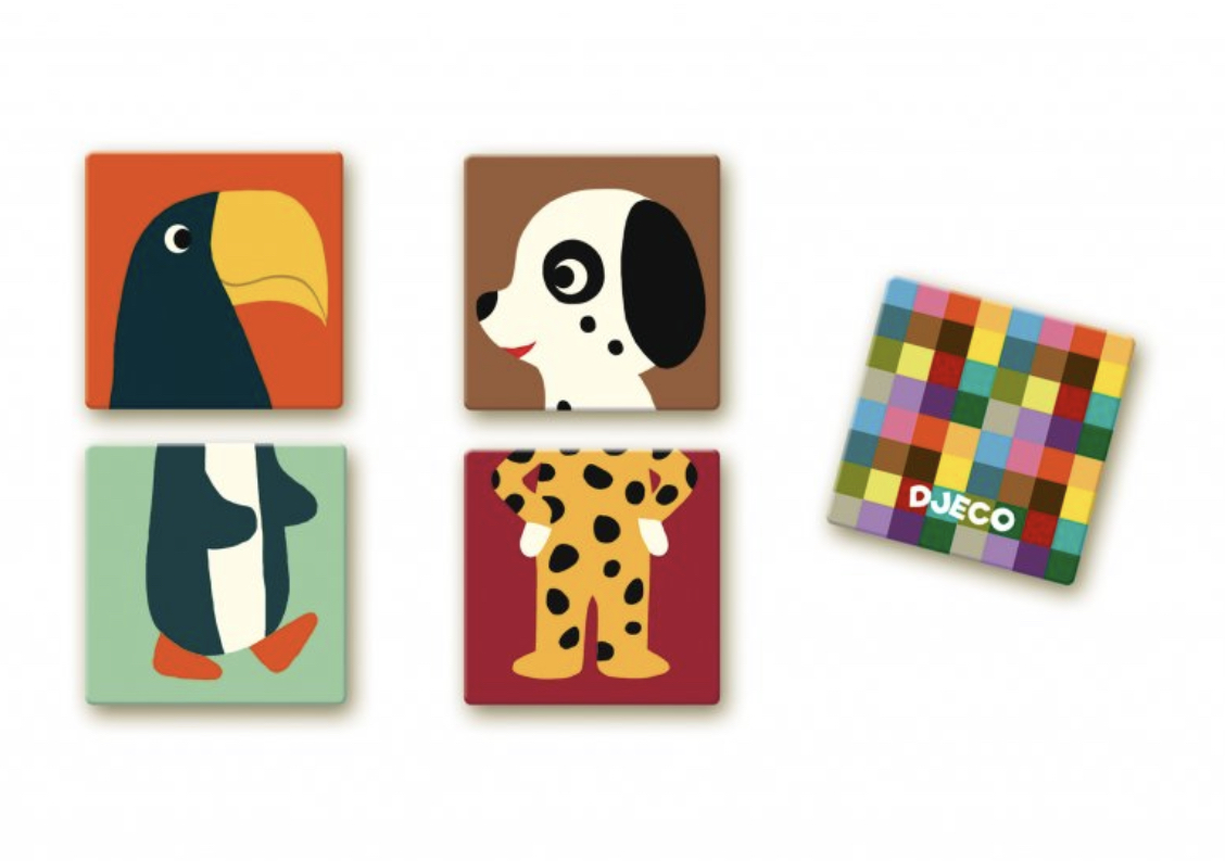 Puzzlové pexeso zvířecí kamarádi