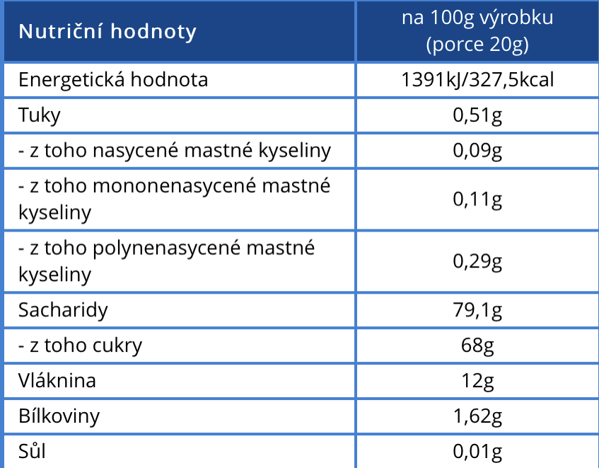 Ovocné plátky bonbon