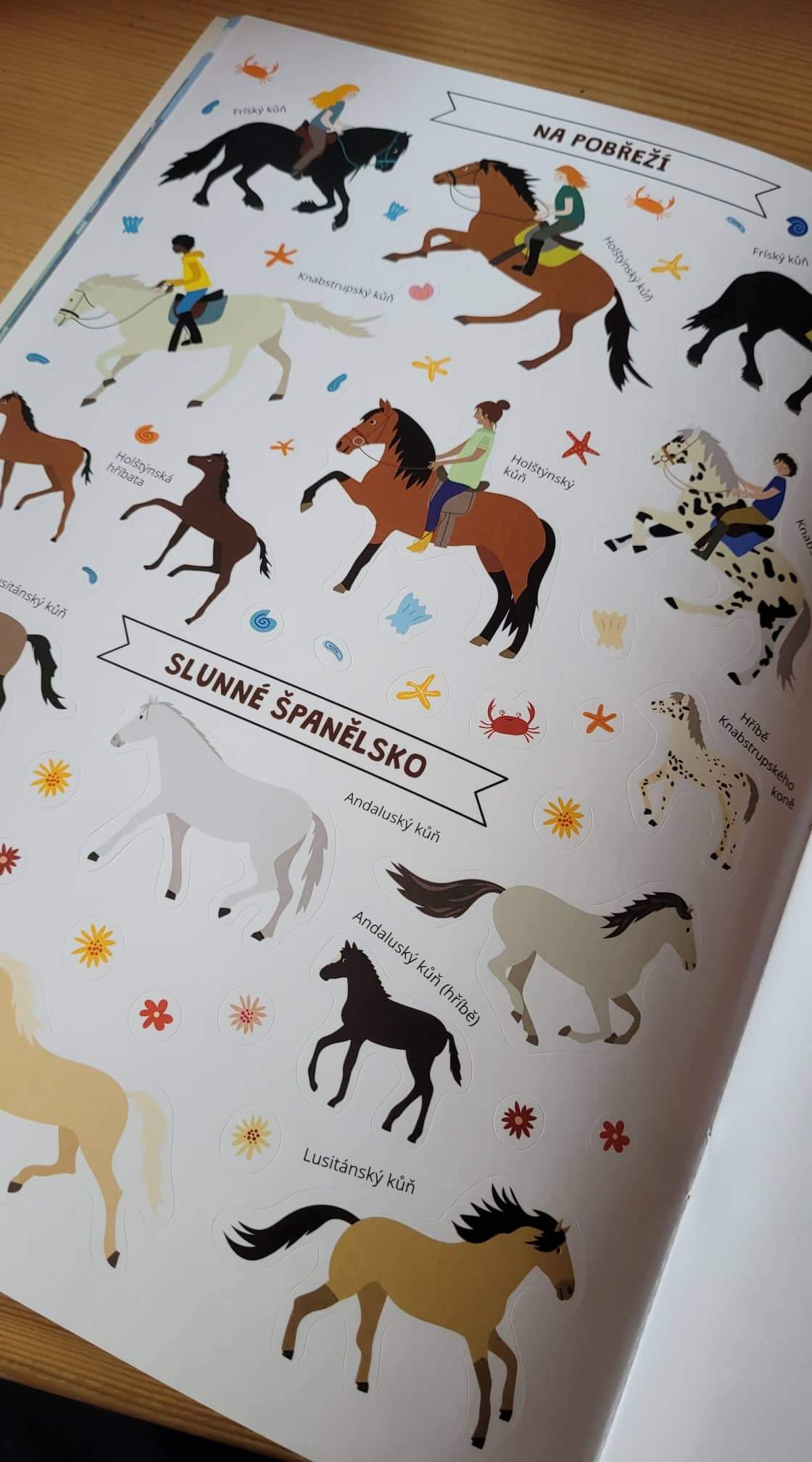 Koně - samolepková knížka 