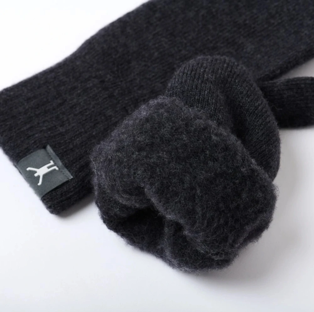 Palčáky dospělé rukavice Baldur 98% Merino antracit