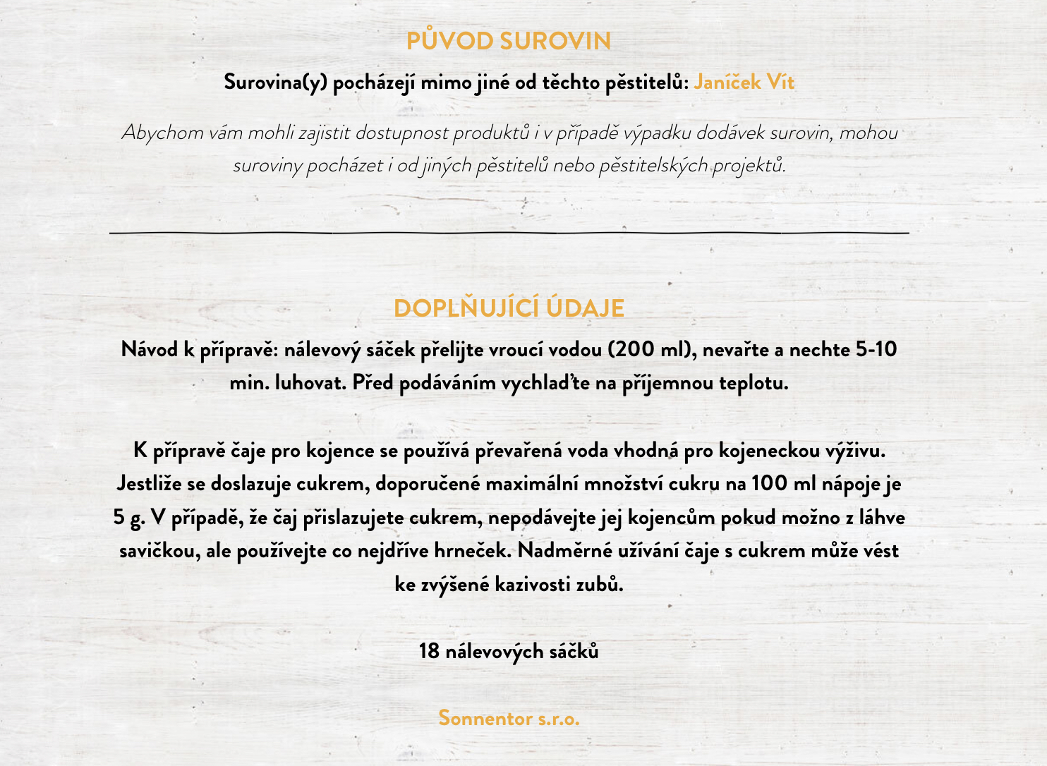 První čajíček BIO porcovaný 27g