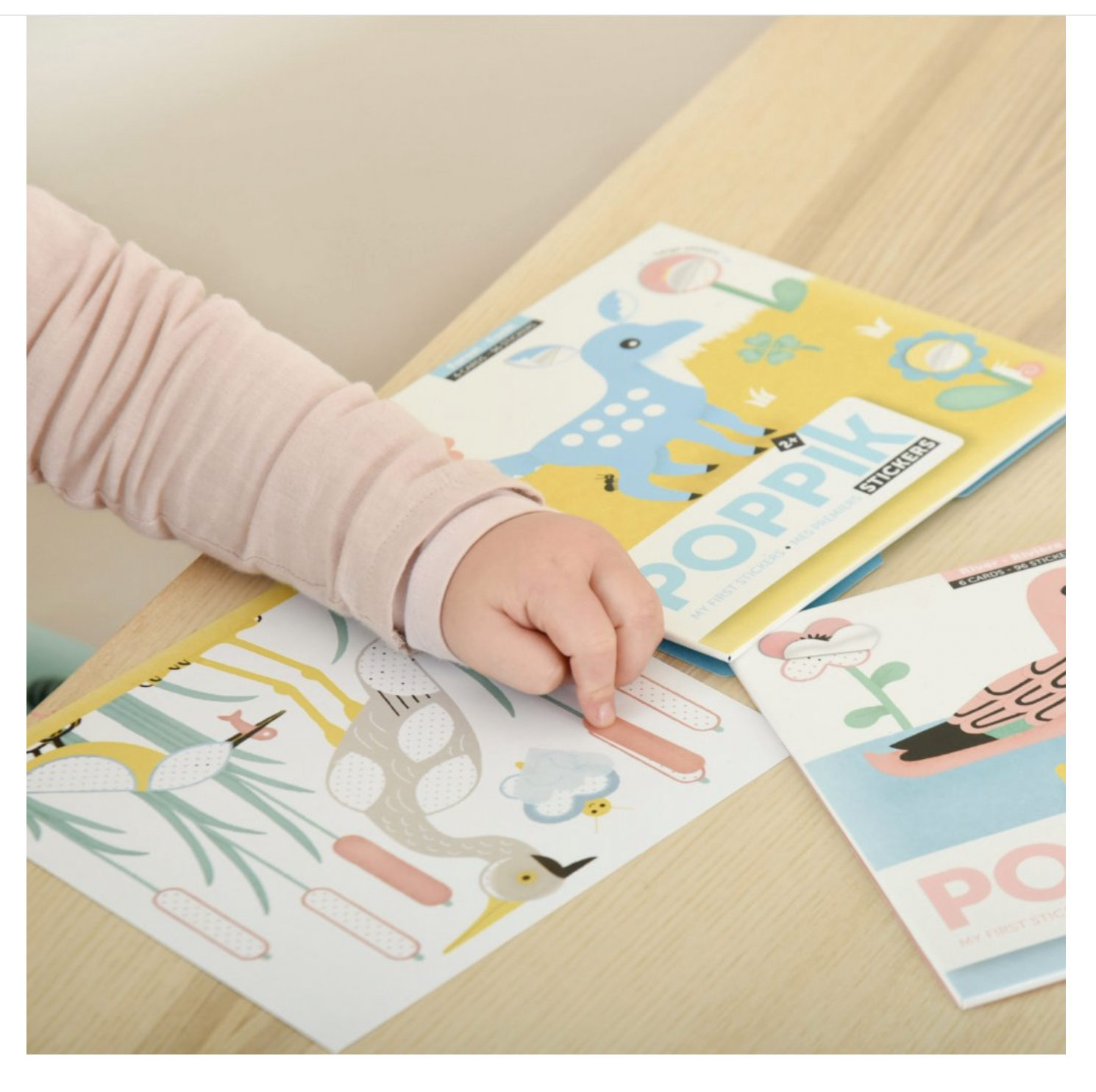 Přemístitelné samolepky - POPPIK Moje první samolepky Na řece