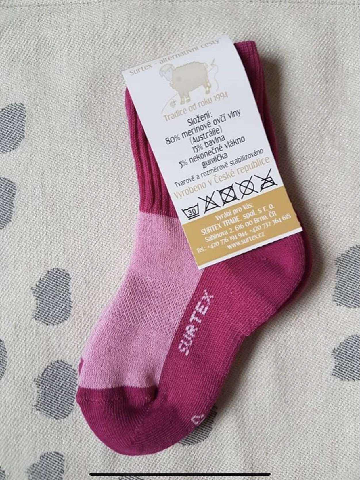 Surtex dětské 80% zimní